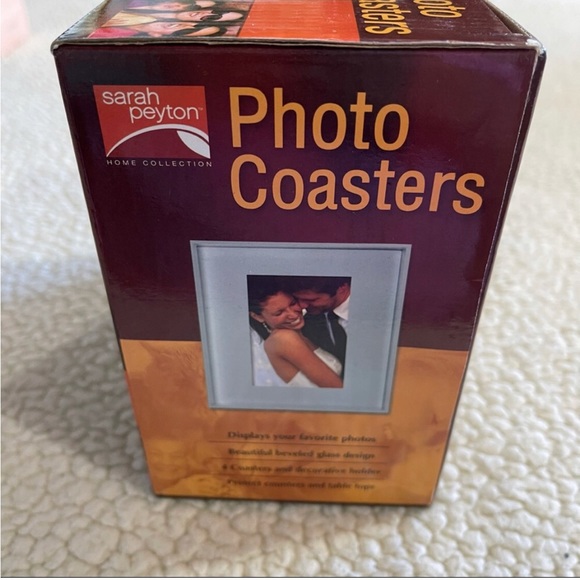 Home Solid Glass Photo Coasters Wooden Holder Picture Photo 2x3 - NEW
NIB NWT - Picture 9 of 14